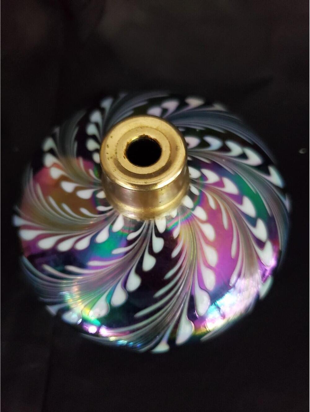 Vtg Art Glass Perfume Bottle